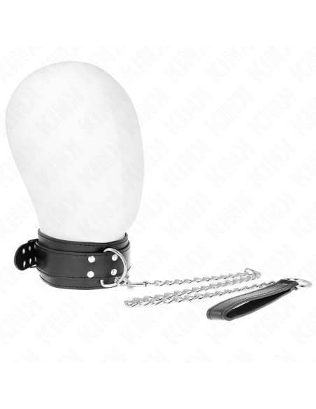 KINK - COLLAR CON CORREA 65 CM HEBILLAS PLATEADAS AJUSTABLE 33-46 CM X 5.5 CM