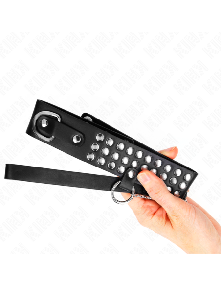 KINK - COLLAR CON CORREA 65 CM CON BRILLOS AJUSTABLE 37-42 CM X 5.3 CM