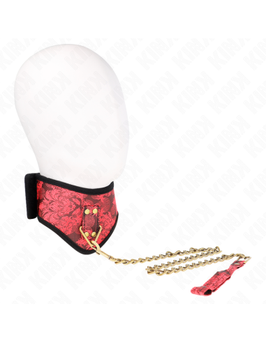 KINK - COLLAR CON CORREA DE ENCAJE 75 CM MODELO SCANDAL 44 X 10 CM