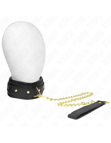 KINK - COLLAR CON CORREA ESPONJA IMITACIÓN CUERO MODELO 1 AJUSTABLE 37-54 CM X 3 CM