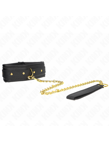 KINK - COLLAR CON CORREA ESPONJA IMITACIÓN CUERO MODELO 1 AJUSTABLE 37-54 CM X 3 CM