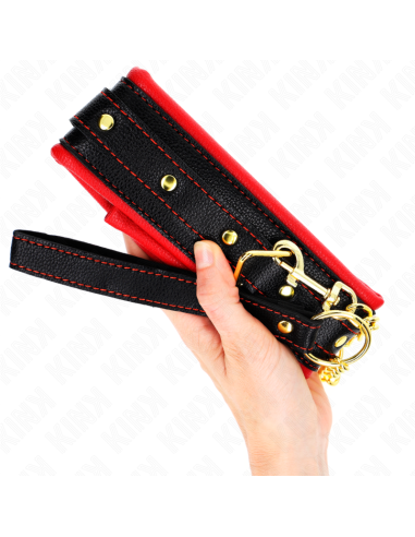 KINK - COLLAR CON CORREA ESPONJA IMITACIÓN CUERO MODELO 2 AJUSTABLE 37-54 CM X 3 CM