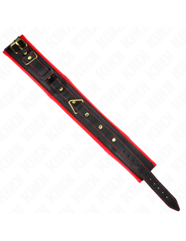 KINK - COLLAR CON CORREA ESPONJA IMITACIÓN CUERO MODELO 2 AJUSTABLE 37-54 CM X 3 CM