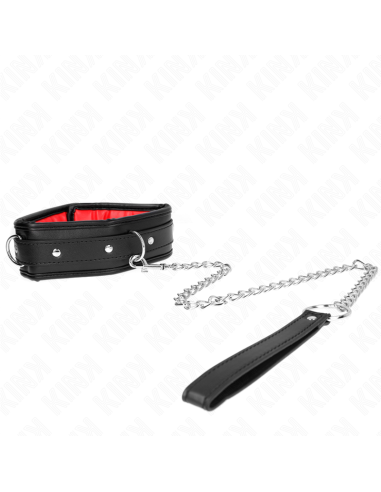 KINK - COLLAR CON CORREA ESPONJA IMITACIÓN CUERO MODELO 3 AJUSTABLE 37-54 CM X 3 CM