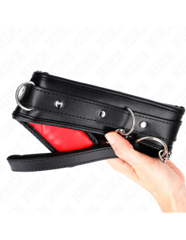 KINK - COLLAR CON CORREA ESPONJA IMITACIÓN CUERO MODELO 3 AJUSTABLE 37-54 CM X 3 CM