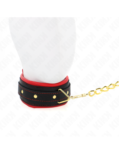 KINK - COLLAR CON CORREA DE TEJIDO LISO AJUSTABLE 33-48 CM X 5.7 CM