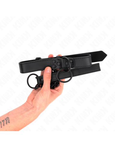 KINK - COLLAR CON CORREA 65 CM OSCURO AJUSTABLE 37-54 CM X 3 CM