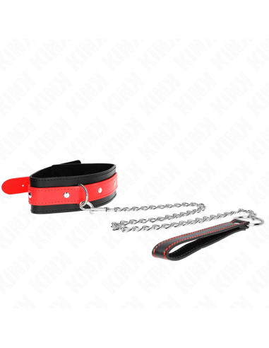 KINK - COLLAR CON CORREA 65 CM ROJO AJUSTABLE 36-43 CM X 5 CM