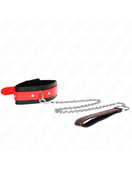 KINK - COLLAR CON CORREA 65 CM ROJO AJUSTABLE 36-43 CM X 5 CM