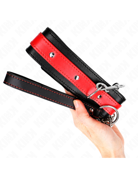 KINK - COLLAR CON CORREA 65 CM ROJO AJUSTABLE 36-43 CM X 5 CM