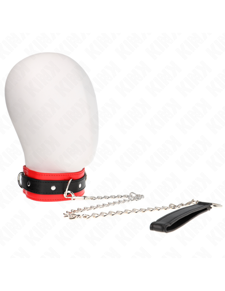 KINK - COLLAR CON CORREA 65 CM MODELO BÁSICO MODELO 3 ROJO 53 X 5 CM