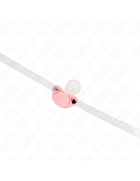 KINK - MORDAZA FORMA CHUPETE 5.5 x 4 CM ROSA AJUSTABLE 43-60 CM