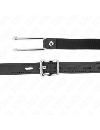 KINK - MORDAZA GANCHO DE METAL 11.5 CM CON CORREA DE POLIPIEL AJUSTABLE 39-58 CM X 2 CM
