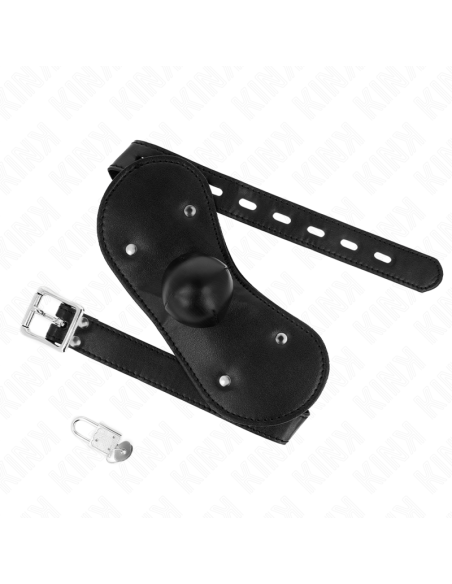 KINK - MÁSCARA BUCAL MORDAZA DE BOLA CON CERRADURA AJUSTABLE 42-60 CM