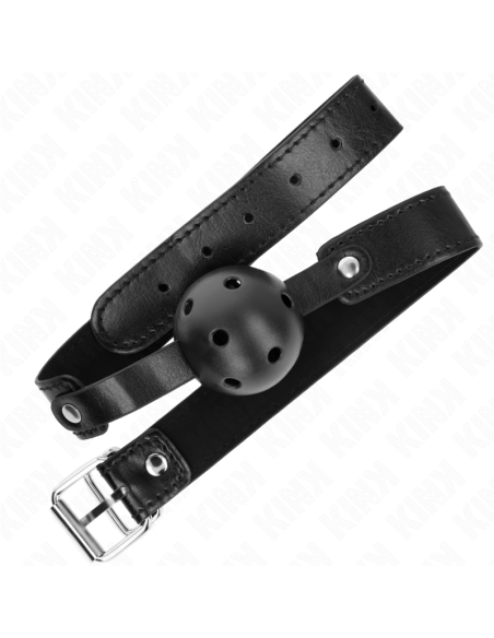 KINK - MORDAZA DE BOLA 4.5 CM TRANSPIRABLE NEGRO 65 x 2.5 CM