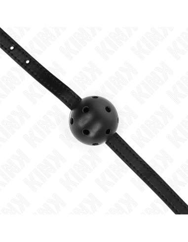 KINK - MORDAZA DE BOLA 4.5 CM TRANSPIRABLE SIMPLICITY NEGRO 62 x 1.5 CM