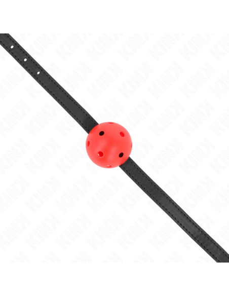 KINK - MORDAZA DE BOLA 4.5 CM TRANSPIRABLE SIMPLICITY ROJO 62 x 1.5 CM