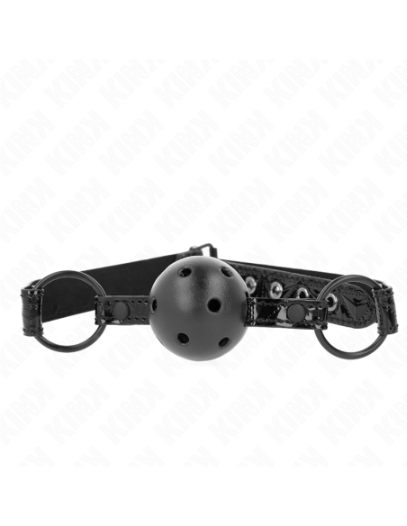 KINK - MORDAZA DE BOLA 4.5 CM CON PATRÓN DE DIAMANTE MODELO 3 64.5 CM AJUSTABLE 42- 60 CM