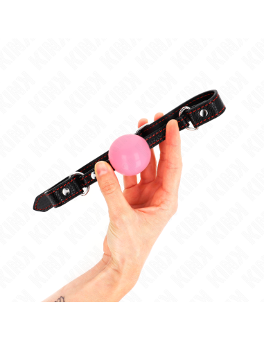 KINK - MORDAZA DE BOLA 4 CM DE ORO ROSA 60 x 2 CM