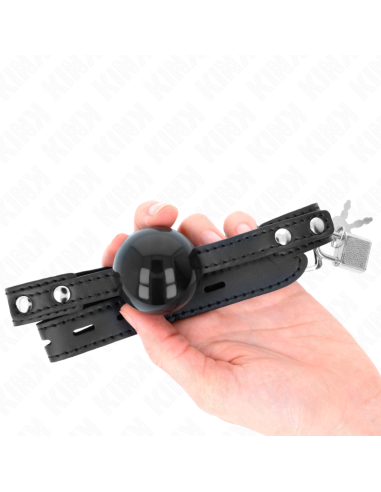 KINK - MORDAZA DE BOLA 4 CM SUAVE DE TPE MODELO 3 60 x 2 CM AJUSTABLE 37-52 CM