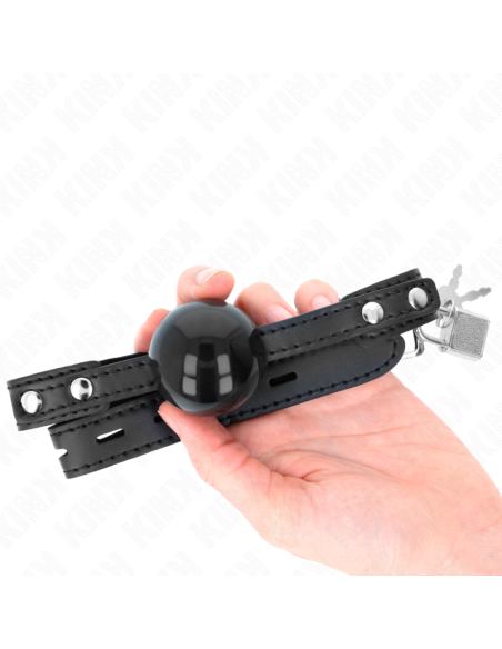 KINK - MORDAZA DE BOLA 4 CM SUAVE DE TPE MODELO 3 60 x 2 CM AJUSTABLE 37-52 CM