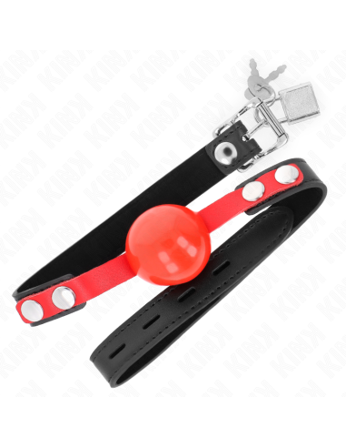 KINK - MORDAZA DE BOLA 4 CM SUAVE DE TPE MODELO 4 60 x 2 CM AJUSTABLE 37-52 CM