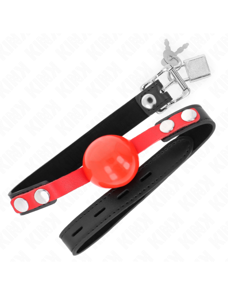 KINK - MORDAZA DE BOLA 4 CM SUAVE DE TPE MODELO 4 60 x 2 CM AJUSTABLE 37-52 CM
