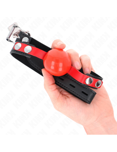 KINK - MORDAZA DE BOLA 4 CM SUAVE DE TPE MODELO 4 60 x 2 CM AJUSTABLE 37-52 CM