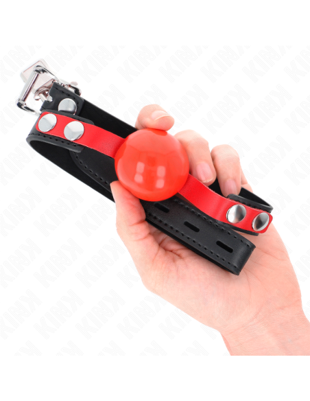 KINK - MORDAZA DE BOLA 4 CM SUAVE DE TPE MODELO 4 60 x 2 CM AJUSTABLE 37-52 CM