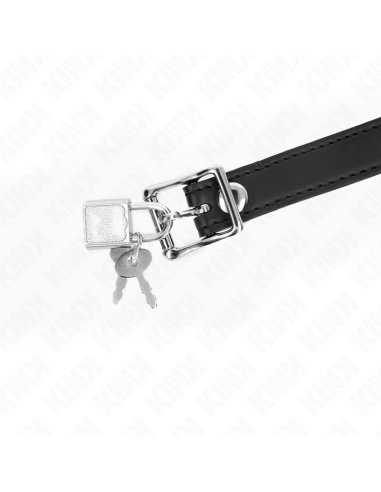 KINK - MORDAZA DE BOLA 4 CM DE SILICONA CON CANDADO 60 x 2 CM