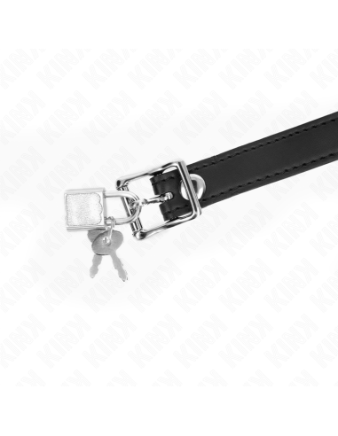 KINK - MORDAZA DE BOLA 4 CM DE SILICONA MODELO 1 CON CANDADO 60 x 2 CM