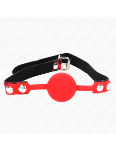 KINK - MORDAZA DE BOLA 4 CM DE SILICONA MODELO 2 60 x 2 CM