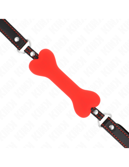 KINK - MORDAZA DE HUESO 12 CM ROJO 63 x 2 CM