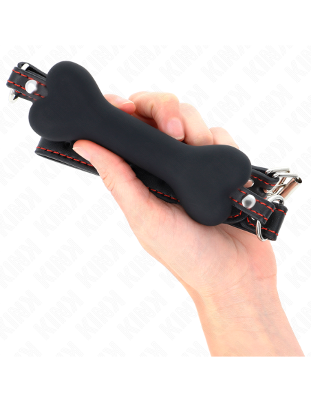 KINK - MORDAZA DE HUESO 12 CM NEGRO 63 x 2 CM