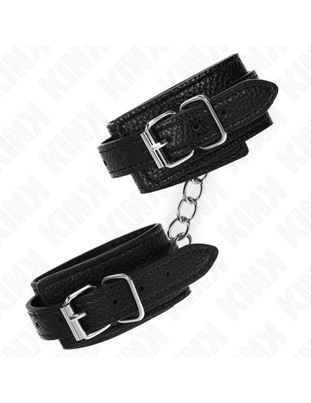 KINK - MUÑEQUERAS ESTILO SERPIENTE NEGRO AJUSTABLE 20-28 CM X 5.4 CM