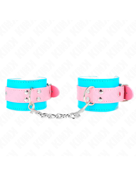 KINK - MUÑEQUERAS CHIC AZUL - ROSA AJUSTABLE 16-28 CM X 5 CM