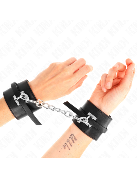 KINK - MUÑEQUERAS DELUXE CON CIERRE DE CANDADO AJUSTABLE 14.5-21 CM X 6 CM