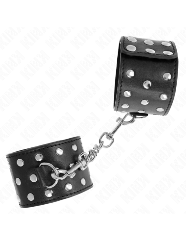 KINK - MUÑEQUERAS ESTILO PUNK AJUSTABLE 19-24 CM X 5.5 CM