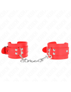 KINK - MUÑEQUERAS SENCILLAS ROJO AJUSTABLE 20-23 CM X 5.5 CM