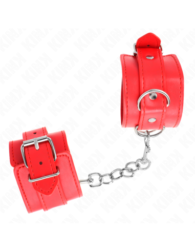 KINK - MUÑEQUERAS SENCILLAS ROJO AJUSTABLE 20-23 CM X 5.5 CM