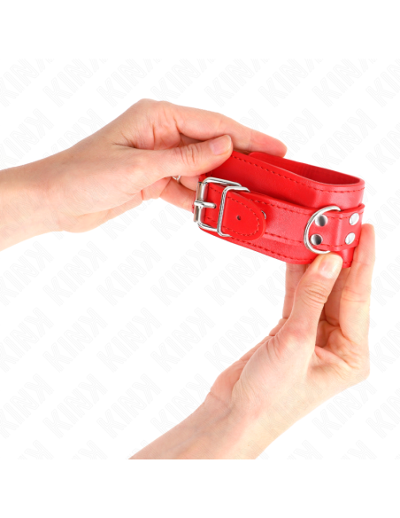 KINK - MUÑEQUERAS SENCILLAS ROJO AJUSTABLE 20-23 CM X 5.5 CM