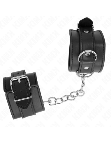 KINK - MUÑEQUERAS SENCILLAS NEGRO AJUSTABLE 20-23 CM X 5.5 CM