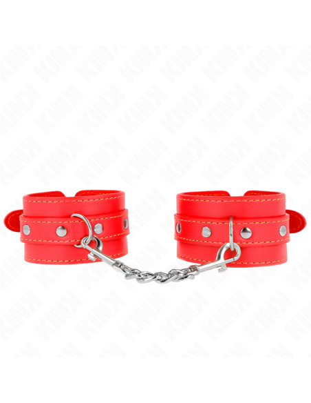KINK - MUÑEQUERAS FINAS ROJO AJUSTABLE 21-33 CM