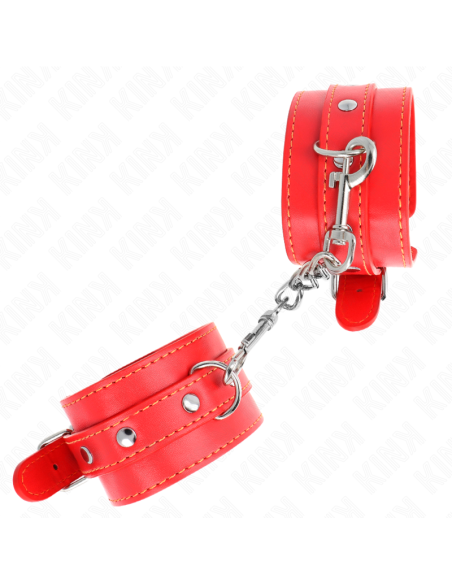 KINK - MUÑEQUERAS FINAS ROJO AJUSTABLE 21-33 CM