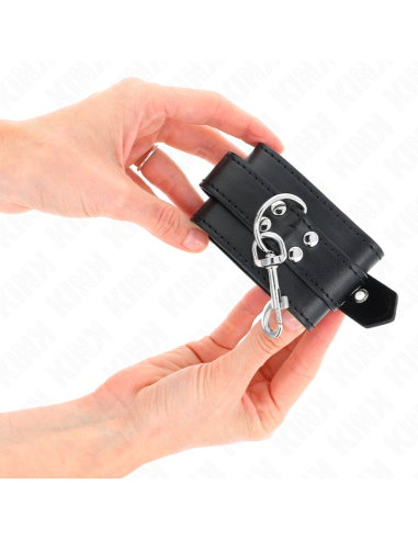 KINK - MUÑEQUERAS CON TACHUELAS NEGRO 35 X 6 CM