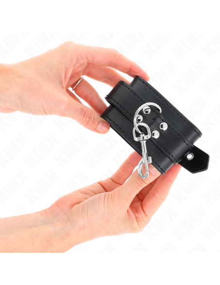 KINK - MUÑEQUERAS CON TACHUELAS NEGRO 35 X 6 CM