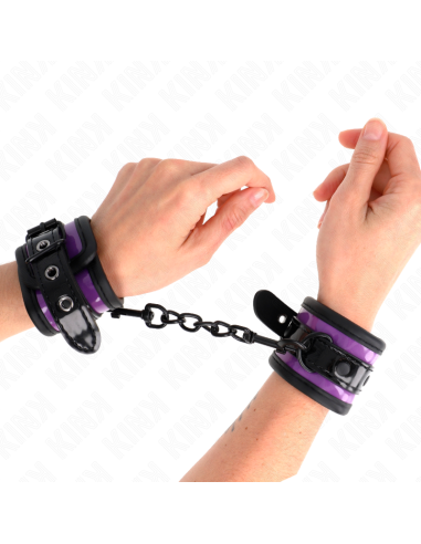 KINK - MUÑEQUERAS NEOPRENO LILA AJUSTABLE 21-28 CM X 5 CM