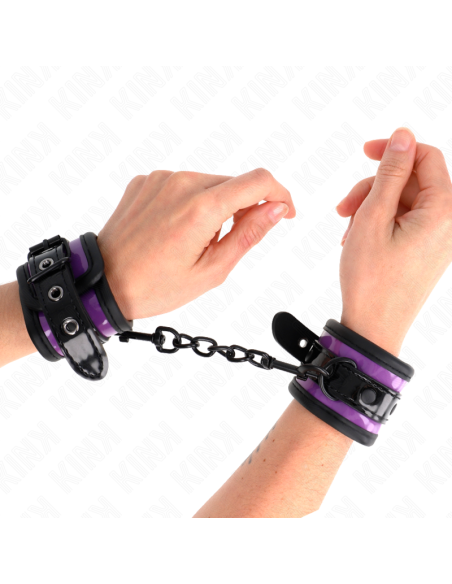 KINK - MUÑEQUERAS NEOPRENO LILA AJUSTABLE 21-28 CM X 5 CM