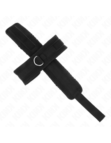 KINK - MUÑEQUERAS CRUZADA NEGRO 34 X 5.5 CM