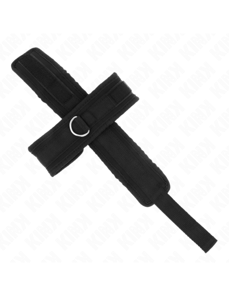 KINK - MUÑEQUERAS CRUZADA NEGRO 34 X 5.5 CM